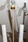 Satin Brass Chandelier with Tilted Alabaster Rods by Glustin Creation 4