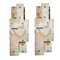Brass and Marble Wall Sconces by Glustin Creation, Set of 2 1