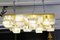 Lampada da soffitto in ottone ed alabastro di Glustin Luminaires, Immagine 5