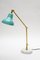 Italian Teal Cone Articulated Arm Desk Lamps by Glustin Creation, Set of 2 7