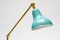 Italian Teal Cone Articulated Arm Desk Lamps by Glustin Creation, Set of 2 5