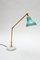 Italian Teal Cone Articulated Arm Desk Lamps by Glustin Creation, Set of 2 4