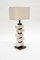 Brass and Alabaster Brick Table Lamps by Glustin Creation, Set of 2 4