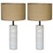 Alabaster and Brass Table Lamps with Multiple Lights by Glustin Creation, Set of 2 1