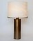 Brass Table Lamp with Alabaster Shade by Glustin Creation 5