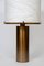 Brass Table Lamp with Alabaster Shade by Glustin Creation, Image 2