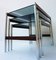 Mesas nido minimalistas de acero y wengué de Fristho, años 60, Imagen 2