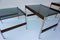 Tavoli ad incastro minimalisti in acciaio e wengé di Fristho, anni '60, Immagine 7