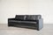 Vintage Conseta Black Leather Sofa from Cor 14