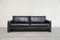 Vintage Conseta Black Leather Sofa from Cor 2