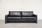 Vintage Conseta Black Leather Sofa from Cor 1