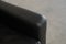Vintage Conseta Black Leather Sofa from Cor 13