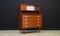 Secretaire vintage in teak con specchio, Immagine 1