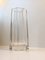 Oktogonale facettierte Kristallglas Vase, 1960er 2