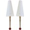Sconces in Brass with Glass Shade, 1980, Set of 2, Image 1