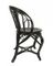 Vintage Swedish Rattan Lounge Chair in Black, Image 2