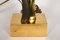 Pied de Lampe de Bureau Sculpturaux Vintage en Bronze par Willy Daro 2