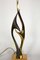 Pied de Lampe de Bureau Sculpturaux Vintage en Bronze par Willy Daro 7