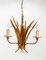 Lámpara francesa en forma de gavilla de trigo, años 70, Imagen 4
