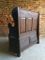 Victorian Box Settle in Solid Oak, 1890s 7