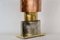 Vintage Silver, Copper & Gold Leaf Table Lamp Bases, Set of 2, Image 5