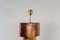 Vintage Silver, Copper & Gold Leaf Table Lamp Bases, Set of 2 4
