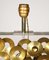 Vintage Acrylic Glass Table Lamp with Brass Rings Inclusion from Maison Romeo 3