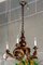 Lampadario vintage in bronzo con corna, Immagine 2