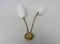 Brass & Acrylic Glass Wall Light, 1950s, Image 2