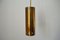 Tubular Brass Pendant Light, 1960s, Image 1