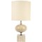 Travertine Table Lamp by Maison Barbier, 1970s, Image 1