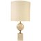Travertine Table Lamp by Maison Barbier, 1970s 1