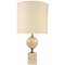 Travertine Table Lamp by Maison Barbier, 1970s, Image 1