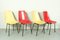 Fiberglass Dining Chairs from KVZ Semily, 1950s, Set of 4 1