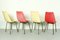 Fiberglass Dining Chairs from KVZ Semily, 1950s, Set of 4, Image 3