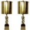 Bronze Lamps by G. Papineau, 1970s, Set of 2 1