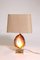 Vintage Brass Table Lamp with Agate 6