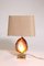 Vintage Brass Table Lamp with Agate, Image 6