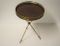 Italienische Vintage Beistelltisch aus Messing & Holz, 1950er 3