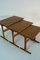 Teak Satztische von Kai Krisitiansen für Vildbjerg Møbelfabrik, 1970er, 3er Set 9