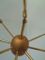 Mid-Century Space Age Italian Brass Ceiling Lamp, 1950s, Image 4