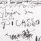 Poster Pinturas de Picasso vintage di Pablo Picasso, 1960, Immagine 9