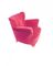 Swedish Red-Pink Velvet Lounge Chairs, 1950s, Set of 2 3