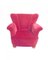 Swedish Red-Pink Velvet Lounge Chairs, 1950s, Set of 2 2