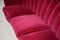 Red Curved Sofa, 1960s, Image 8