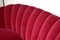 Red Curved Sofa, 1960s 7