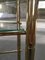 Mid-Century Bambus Etagere aus vergoldetem Metall & Glas 9