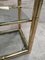 Mid-Century Bamboo Styled Gilded Metal & Glass Etagere, Image 17
