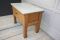 Antique Butcher's Table with Marble Top 7