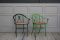 Vintage Garden Chairs with Armrests, Set of 2 2